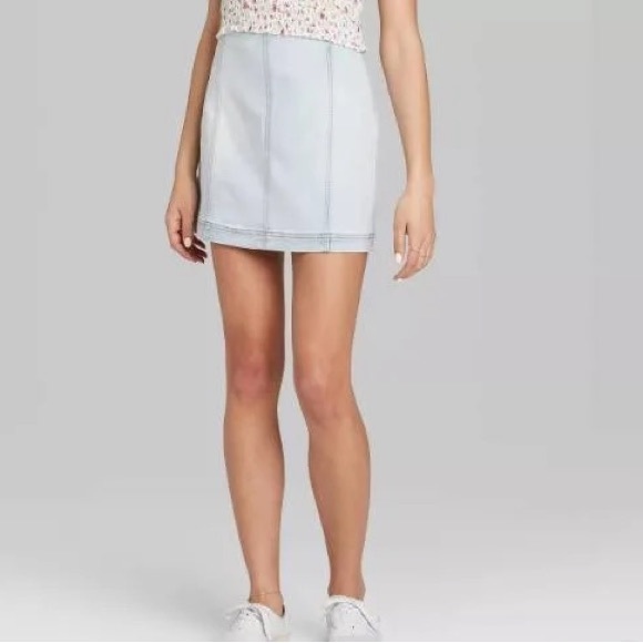 Denim Skirt | Size 12 | Cute, Comfy, Casual, Light Blue, Jean Skirt, Spring - Picture 2 of 6